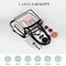 Clear bags Stadium Approved Clear Tote Bag with Zipper Closure Crossbody Messenger Shoulder Bag with Adjustable Strap(12 Inch X 12 Inch X 6 Inch,Black)